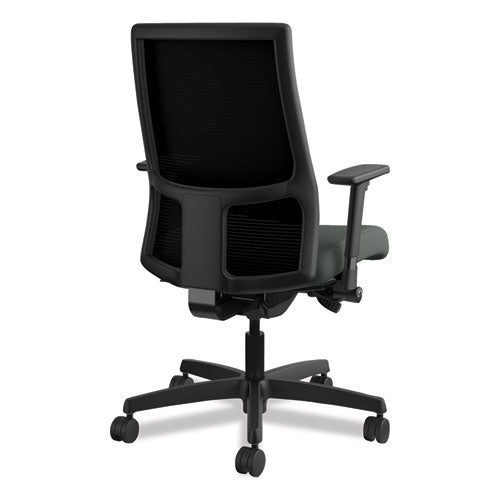 HON® wholesale. HON® Ignition Series Mesh Mid-back Work Chair, Supports Up To 300 Lbs., Iron Ore Seat-black Back, Black Base. HSD Wholesale: Janitorial Supplies, Breakroom Supplies, Office Supplies.