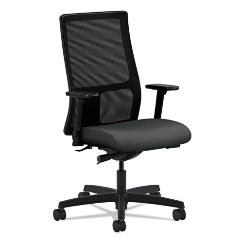 HON® wholesale. HON® Ignition Series Mesh Mid-back Work Chair, Supports Up To 300 Lbs., Iron Ore Seat-black Back, Black Base. HSD Wholesale: Janitorial Supplies, Breakroom Supplies, Office Supplies.