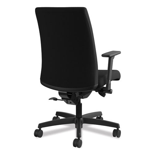 HON® wholesale. HON® Ignition Series Mid-back Work Chair, Supports Up To 300 Lbs., Black Seat-black Back, Black Base. HSD Wholesale: Janitorial Supplies, Breakroom Supplies, Office Supplies.