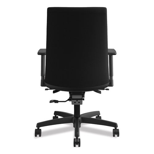 HON® wholesale. HON® Ignition Series Mid-back Work Chair, Supports Up To 300 Lbs., Black Seat-black Back, Black Base. HSD Wholesale: Janitorial Supplies, Breakroom Supplies, Office Supplies.