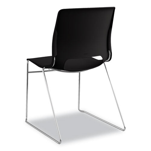 HON® wholesale. HON® Motivate High-density Stacking Chair, Onyx Seat-black Back, Chrome Base, 4-carton. HSD Wholesale: Janitorial Supplies, Breakroom Supplies, Office Supplies.