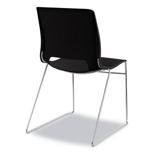 HON® wholesale. HON® Motivate High-density Stacking Chair, Onyx Seat-black Back, Chrome Base, 4-carton. HSD Wholesale: Janitorial Supplies, Breakroom Supplies, Office Supplies.