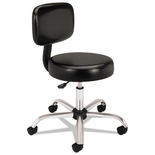 HON® wholesale. HON® Adjustable Task-lab Stool With Back, 22" Seat Height, Supports Up To 250 Lbs., Black Seat-black Back, Steel Base. HSD Wholesale: Janitorial Supplies, Breakroom Supplies, Office Supplies.