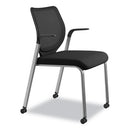 HON® wholesale. HON® Nucleus Series Multipurpose Stacking Chair With Ilira-stretch M4 Back, Black Seat-black Back, Platinum Base. HSD Wholesale: Janitorial Supplies, Breakroom Supplies, Office Supplies.