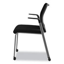 HON® wholesale. HON® Nucleus Series Multipurpose Stacking Chair With Ilira-stretch M4 Back, Black Seat-black Back, Platinum Base. HSD Wholesale: Janitorial Supplies, Breakroom Supplies, Office Supplies.