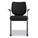 HON® wholesale. HON® Nucleus Series Multipurpose Stacking Chair With Ilira-stretch M4 Back, Black Seat-black Back, Platinum Base. HSD Wholesale: Janitorial Supplies, Breakroom Supplies, Office Supplies.