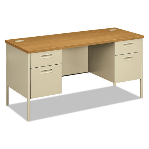 HON® wholesale. HON® Metro Series Kneespace Credenza, 60w X 24d X 29.5h, Harvest-putty. HSD Wholesale: Janitorial Supplies, Breakroom Supplies, Office Supplies.