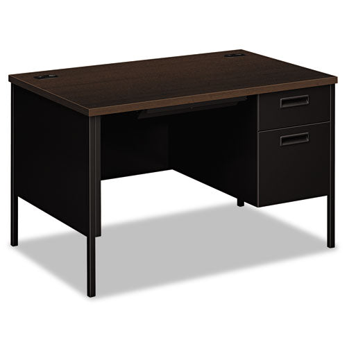 HON® wholesale. HON® Metro Classic Series Right Pedestal Desk, 48" X 30" X 29.5", Mocha-black. HSD Wholesale: Janitorial Supplies, Breakroom Supplies, Office Supplies.