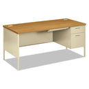 HON® wholesale. HON® Metro Classic Series Right Pedestal "l" Workstation Desk, 66" X 30" X 29.5", Harvest-putty. HSD Wholesale: Janitorial Supplies, Breakroom Supplies, Office Supplies.
