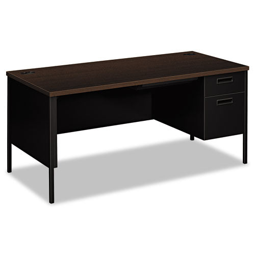 HON® wholesale. HON® Metro Classic Series Right Pedestal "l" Workstation Desk, 66" X 30" X 29.5", Mocha-black. HSD Wholesale: Janitorial Supplies, Breakroom Supplies, Office Supplies.