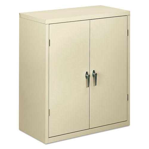 HON® wholesale. HON® Assembled Storage Cabinet, 36w X 18 1-8d X 41 3-4h, Putty. HSD Wholesale: Janitorial Supplies, Breakroom Supplies, Office Supplies.