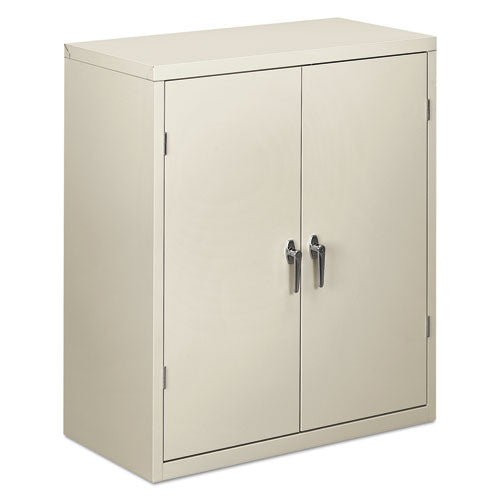 HON® wholesale. HON® Assembled Storage Cabinet, 36w X 18 1-8d X 41 3-4h, Light Gray. HSD Wholesale: Janitorial Supplies, Breakroom Supplies, Office Supplies.
