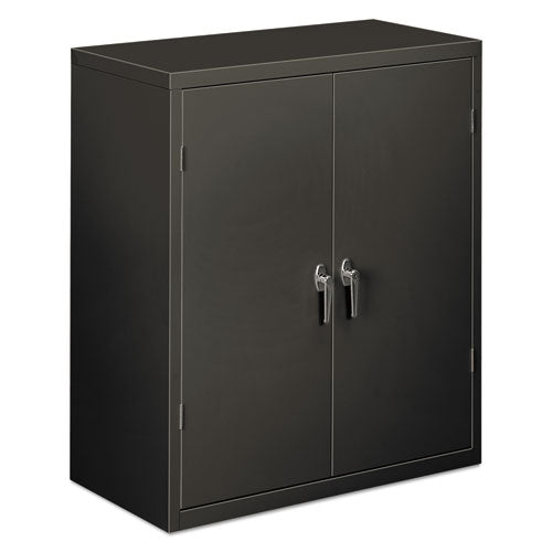 HON® wholesale. HON® Assembled Storage Cabinet, 36w X 18 1-8d X 41 3-4h, Charcoal. HSD Wholesale: Janitorial Supplies, Breakroom Supplies, Office Supplies.