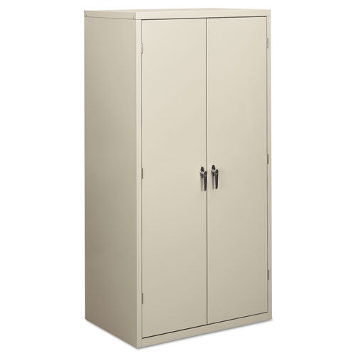 HON® wholesale. HON® Assembled Storage Cabinet, 36w X 24 1-4d X 71 3-4h, Light Gray. HSD Wholesale: Janitorial Supplies, Breakroom Supplies, Office Supplies.