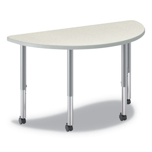 HON® wholesale. HON® Build Half Round Shape Table Top, 60w X 30d, Silver Mesh. HSD Wholesale: Janitorial Supplies, Breakroom Supplies, Office Supplies.