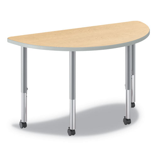 HON® wholesale. HON® Build Half Round Shape Table Top, 60w X 30d, Natural Maple. HSD Wholesale: Janitorial Supplies, Breakroom Supplies, Office Supplies.