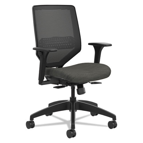 HON® wholesale. HON® Solve Series Mesh Back Task Chair, Supports Up To 300 Lbs., Ink Seat, Black Back, Black Base. HSD Wholesale: Janitorial Supplies, Breakroom Supplies, Office Supplies.
