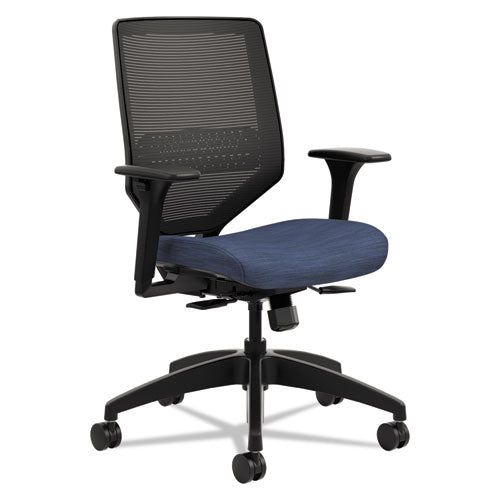 HON® wholesale. HON® Solve Series Mesh Back Task Chair, Supports Up To 300 Lbs., Midnight Seat, Black Back, Black Base. HSD Wholesale: Janitorial Supplies, Breakroom Supplies, Office Supplies.