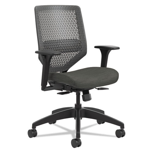 HON® wholesale. HON® Solve Series Reactiv Back Task Chair, Supports Up To 300 Lbs., Ink Seat-charcoal Back, Black Base. HSD Wholesale: Janitorial Supplies, Breakroom Supplies, Office Supplies.