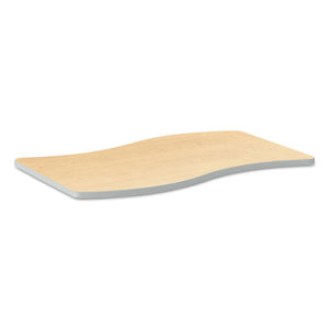 HON® wholesale. HON® Build Ribbon Shape Table Top, 54w X 30d, Natural Maple. HSD Wholesale: Janitorial Supplies, Breakroom Supplies, Office Supplies.