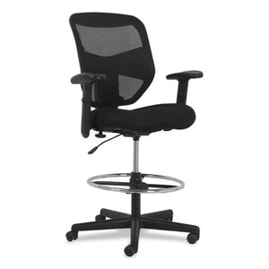 HON® wholesale. HON® Prominent High-back Task Stool, 28.1" Seat Height, Supports Up To 250 Lbs., Black Seat, Black Back, Black Base. HSD Wholesale: Janitorial Supplies, Breakroom Supplies, Office Supplies.