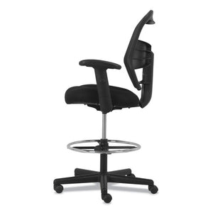 HON® wholesale. HON® Prominent High-back Task Stool, 28.1" Seat Height, Supports Up To 250 Lbs., Black Seat, Black Back, Black Base. HSD Wholesale: Janitorial Supplies, Breakroom Supplies, Office Supplies.