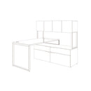 HON® wholesale. HON® Voi O-leg Support For Low Credenza, 30" X 7", Platinum Metallic. HSD Wholesale: Janitorial Supplies, Breakroom Supplies, Office Supplies.