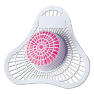 HOSPECO® wholesale. Health Gards Urinal Screen With Non-para Block, White-pink, Cherry, Dozen. HSD Wholesale: Janitorial Supplies, Breakroom Supplies, Office Supplies.