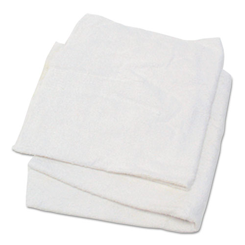 HOSPECO® wholesale. Woven Terry Rags, White, 15 X 17, 25 Lb-carton. HSD Wholesale: Janitorial Supplies, Breakroom Supplies, Office Supplies.