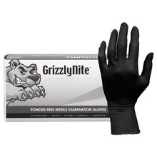 Load image into Gallery viewer, Proworks Grizzlynite Nitrile Gloves, Black, X-large, 1000-ct