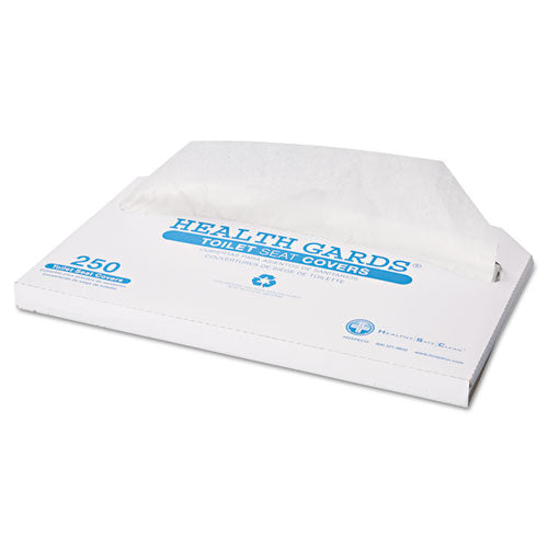 HOSPECO® wholesale. Health Gards Toilet Seat Covers, Half-fold, 14.25 X 16.5, White, 250-pack, 10 Boxes-carton. HSD Wholesale: Janitorial Supplies, Breakroom Supplies, Office Supplies.