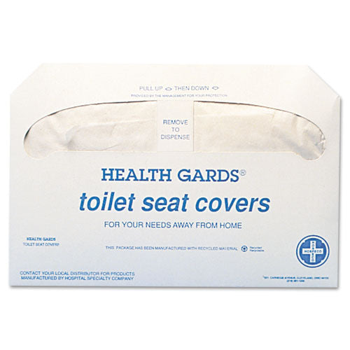 HOSPECO® wholesale. Health Gards Toilet Seat Covers, 14.25 X 16.5, White, 250 Covers-pack, 20 Packs-carton. HSD Wholesale: Janitorial Supplies, Breakroom Supplies, Office Supplies.