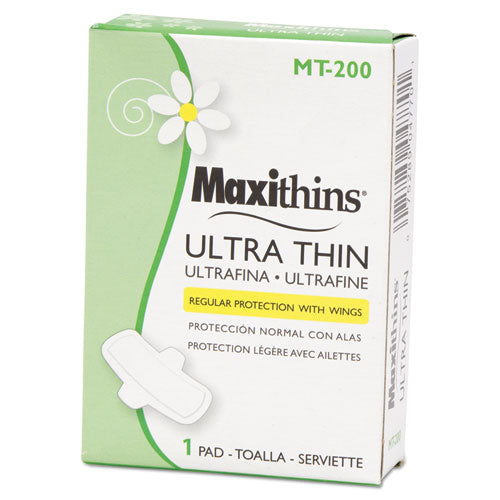 HOSPECO® wholesale. Maxithins Vended Ultra-thin Pads, 200-carton. HSD Wholesale: Janitorial Supplies, Breakroom Supplies, Office Supplies.
