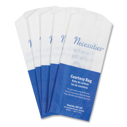 HOSPECO® wholesale. Feminine Hygiene Convenience Disposal Bag, 3" X 7.75", White, 500-carton. HSD Wholesale: Janitorial Supplies, Breakroom Supplies, Office Supplies.