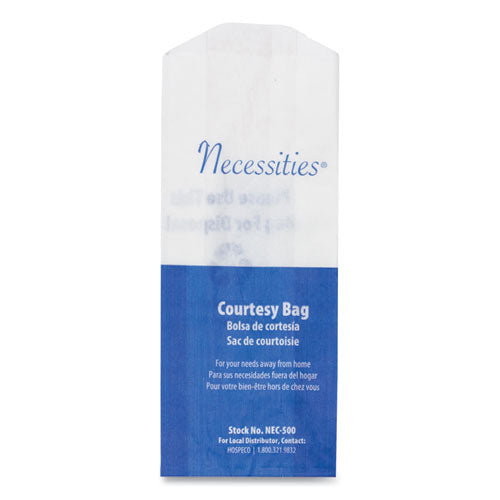 HOSPECO® wholesale. Feminine Hygiene Convenience Disposal Bag, 3" X 7.75", White, 500-carton. HSD Wholesale: Janitorial Supplies, Breakroom Supplies, Office Supplies.