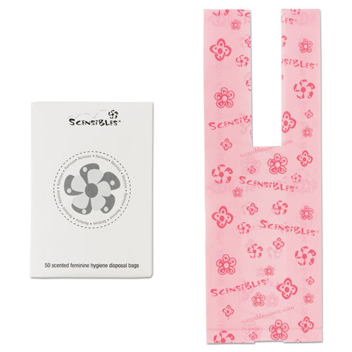 HOSPECO® wholesale. Scensibles Personal Disposal Bags, 3.38" X 9.75", Pink, 1,200-carton. HSD Wholesale: Janitorial Supplies, Breakroom Supplies, Office Supplies.