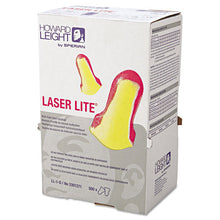 Load image into Gallery viewer, Howard Leight® by Honeywell wholesale. Ll-1 D Laser Lite Single-use Earplugs, Cordless, 32nrr, Ma-yw, Ls500, 500 Pairs. HSD Wholesale: Janitorial Supplies, Breakroom Supplies, Office Supplies.