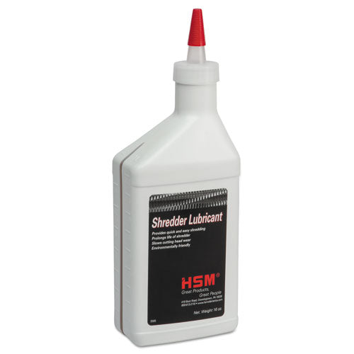 HSM of America wholesale. Shredder Oil, 16-oz. Bottle. HSD Wholesale: Janitorial Supplies, Breakroom Supplies, Office Supplies.