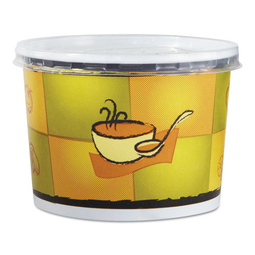 Chinet® wholesale. Streetside Squat Paper Food Container With Lid, Streetside Design, 12 Oz, 250-carton. HSD Wholesale: Janitorial Supplies, Breakroom Supplies, Office Supplies.