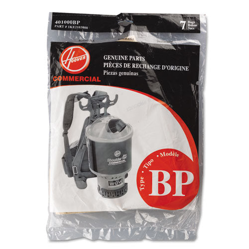 Hoover® Commercial wholesale. Disposable Paper Liner For Commercial Backpack Vacuum Cleaner, 7pk-ea. HSD Wholesale: Janitorial Supplies, Breakroom Supplies, Office Supplies.