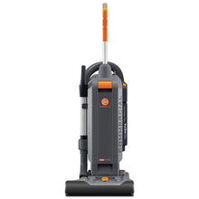 Load image into Gallery viewer, Hoover® Commercial wholesale. Hushtone Vacuum Cleaner With Intellibelt, 15&quot;, Orange-gray. HSD Wholesale: Janitorial Supplies, Breakroom Supplies, Office Supplies.