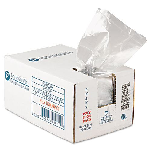 Inteplast Group wholesale. INTEPLAST Food Bags, 16 Oz, 0.68 Mil, 4" X 8", Clear, 1,000-carton. HSD Wholesale: Janitorial Supplies, Breakroom Supplies, Office Supplies.