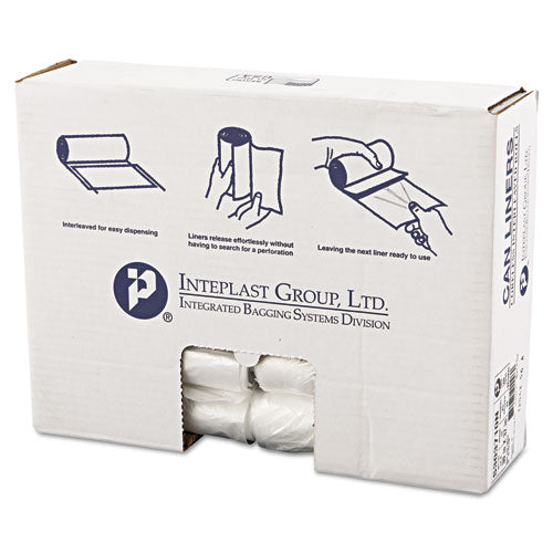 Inteplast Group wholesale. INTEPLAST High-density Interleaved Commercial Can Liners, 30 Gal, 10 Microns, 30" X 37", Clear, 500-carton. HSD Wholesale: Janitorial Supplies, Breakroom Supplies, Office Supplies.