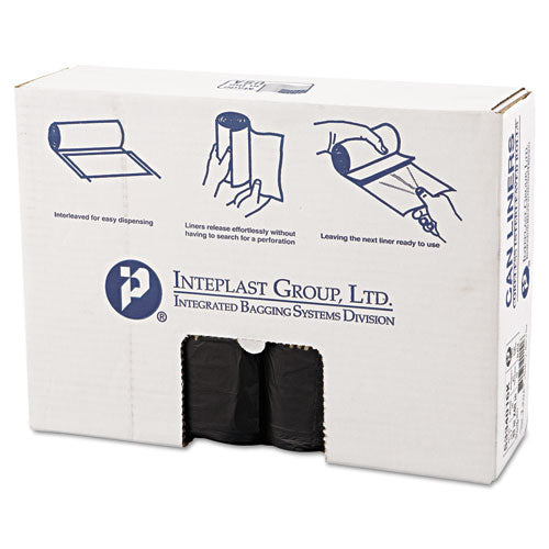 Inteplast Group wholesale. INTEPLAST High-density Interleaved Commercial Can Liners, 33 Gal, 16 Microns, 33" X 40", Black, 250-carton. HSD Wholesale: Janitorial Supplies, Breakroom Supplies, Office Supplies.