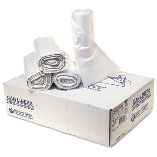Inteplast Group wholesale. INTEPLAST High-density Interleaved Commercial Can Liners, 55 Gal, 14 Microns, 36" X 60", Clear, 200-carton. HSD Wholesale: Janitorial Supplies, Breakroom Supplies, Office Supplies.
