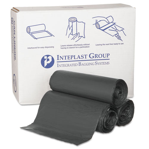 Inteplast Group wholesale. INTEPLAST High-density Commercial Can Liners, 55 Gal, 0.87 Mil, 36" X 60", Black, 150-carton. HSD Wholesale: Janitorial Supplies, Breakroom Supplies, Office Supplies.