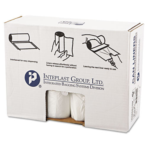 Inteplast Group wholesale. INTEPLAST High-density Interleaved Commercial Can Liners, 60 Gal, 12 Microns, 38" X 60", Clear, 200-carton. HSD Wholesale: Janitorial Supplies, Breakroom Supplies, Office Supplies.