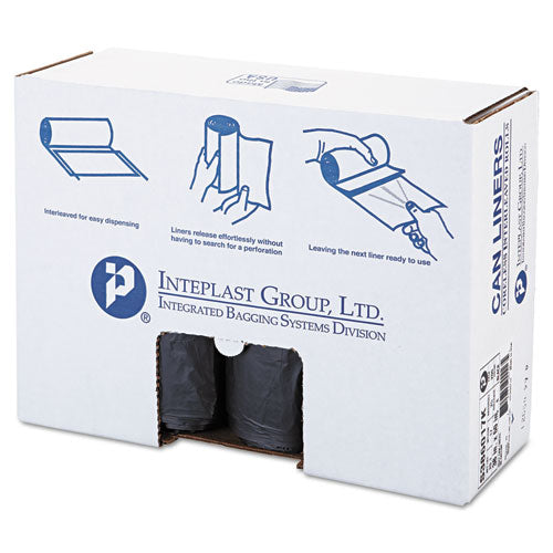 Inteplast Group wholesale. INTEPLAST High-density Interleaved Commercial Can Liners, 60 Gal, 17 Microns, 38" X 60", Black, 200-carton. HSD Wholesale: Janitorial Supplies, Breakroom Supplies, Office Supplies.