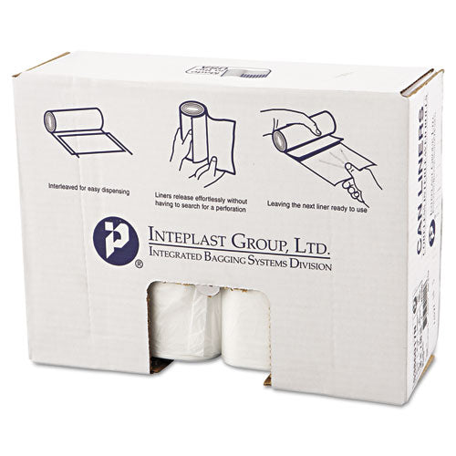Inteplast Group wholesale. INTEPLAST High-density Interleaved Commercial Can Liners, 60 Gal, 17 Microns, 38" X 60", Clear, 200-carton. HSD Wholesale: Janitorial Supplies, Breakroom Supplies, Office Supplies.