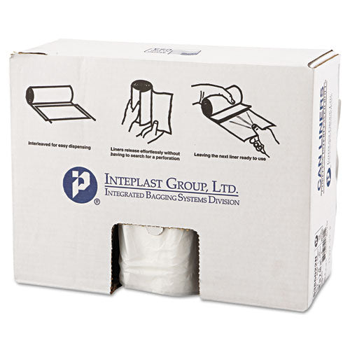 Inteplast Group wholesale. INTEPLAST High-density Interleaved Commercial Can Liners, 60 Gal, 22 Microns, 38" X 60", Clear, 150-carton. HSD Wholesale: Janitorial Supplies, Breakroom Supplies, Office Supplies.